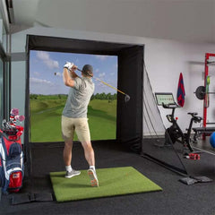 DIY Golf Simulator Enclosure Kit w/ Impact Screen by Carl's Place