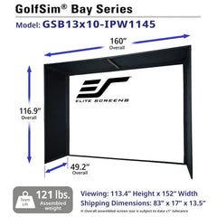 Elite Screens GolfSim Bay Series Golf Projector Screen