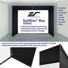 Elite Screens GolfSim Bay Series Golf Projector Screen