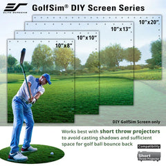 Elite Screens GolfSim DIY ImpactWhite 1145 Projector Screen