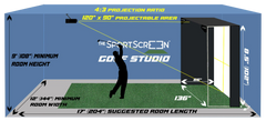 The Sport Screen Parlour Series Golf Enclosure Impact Screen