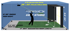 The Sport Screen Parlour Series Golf Enclosure Impact Screen