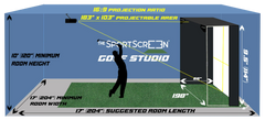 The Sport Screen Parlour Series Golf Enclosure Impact Screen