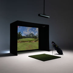 TruGolf APOGEE Golf Simulator w/ Starter 10 Enclosure + Gimme Package