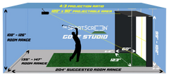 The Sport Screen Vanish Series Retractable Golf Enclosure