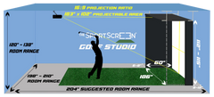 The Sport Screen Vanish Series Retractable Golf Enclosure