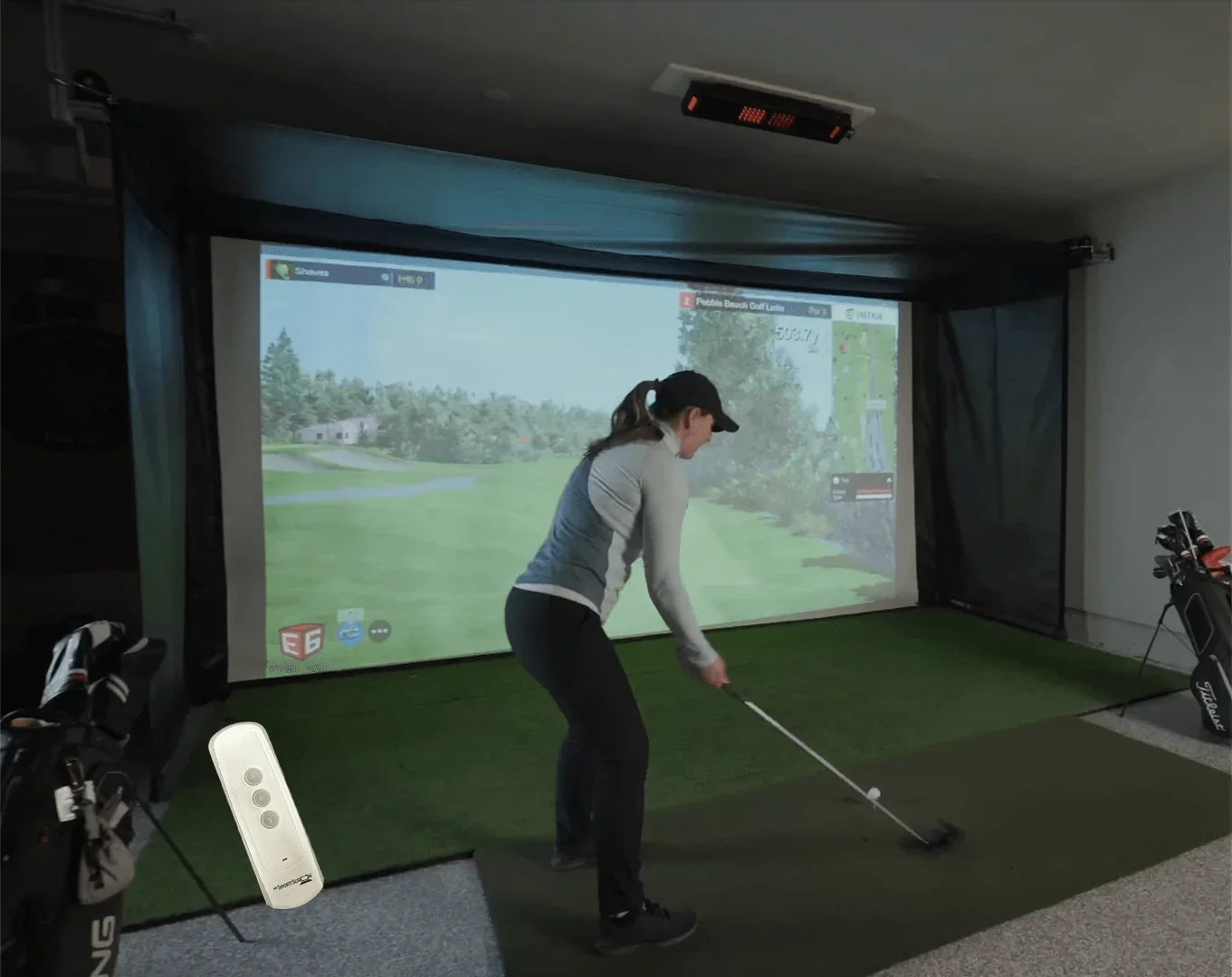 The Sport Screen Vanish Series Retractable Golf Enclosure